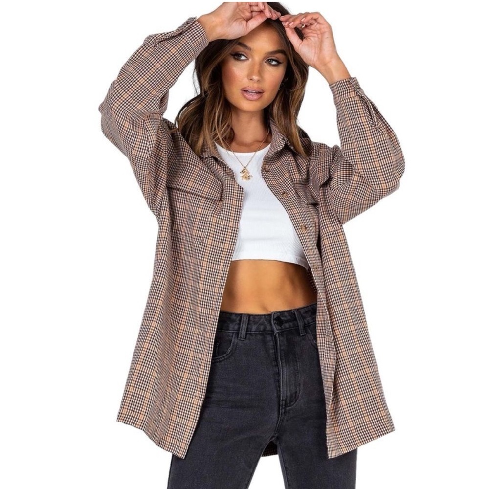 Princess Polly Brown Button Down Shirt
